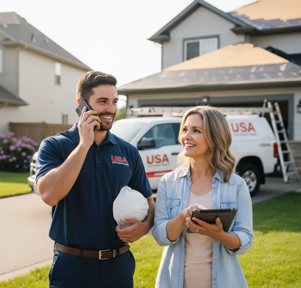 USA Roof Repair Experts customer support in Schererville